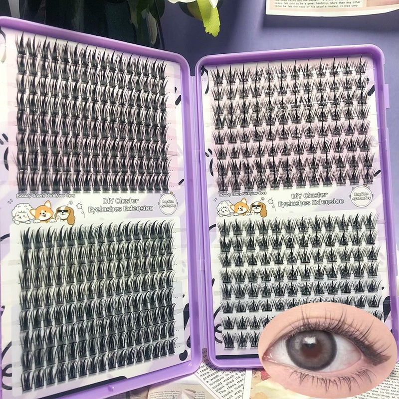False Eyelashes Book – Large Capacity Single Cluster Segmented Hair, 11-13mm - Image 5